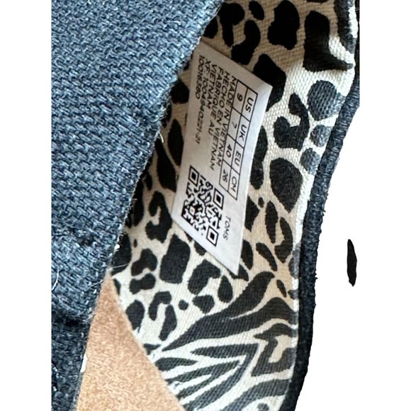 Toms Womens Marisol Wedge Sandal Adjustable Hook and Loop Strap Black Size 6M - Picture 12 of 12